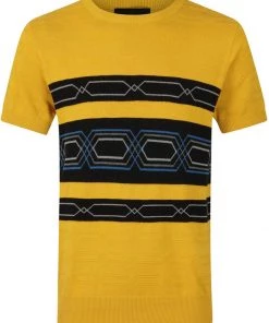 Collectif Heren Bobbie Robbie 50's Jumper Mosterd