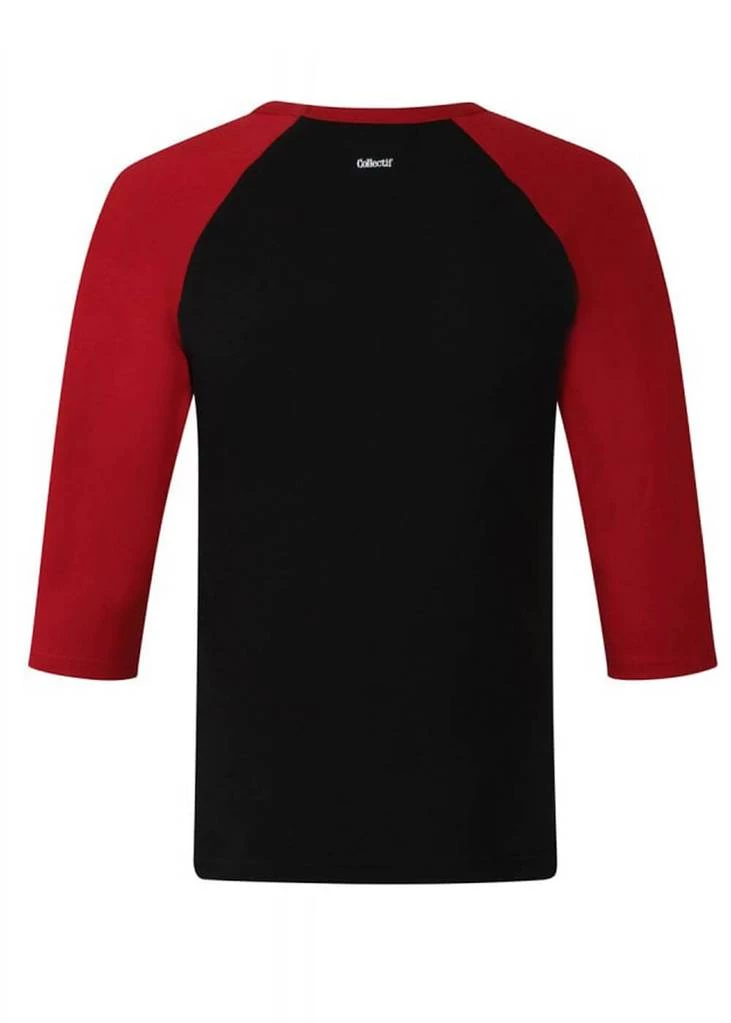 New In Collectif Mens Jake Let's Go Swimming 50's T-Shirt Black Burgundy