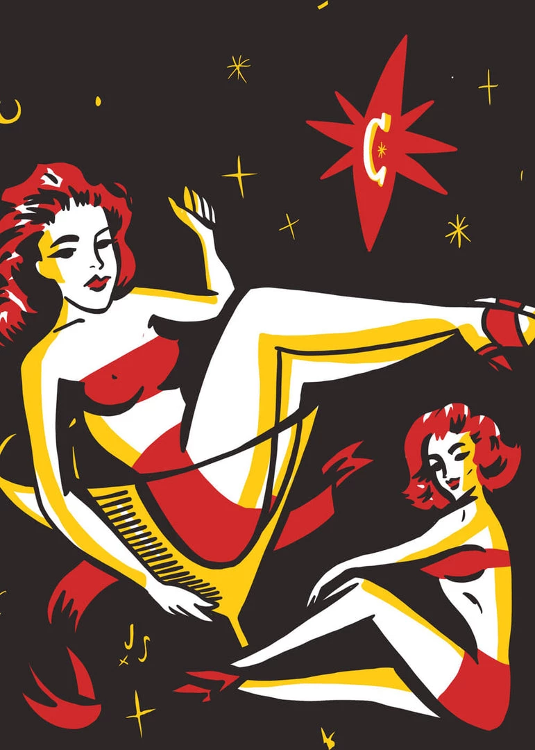 Collectif Men Scott Cocktail 50's Jumper Multi