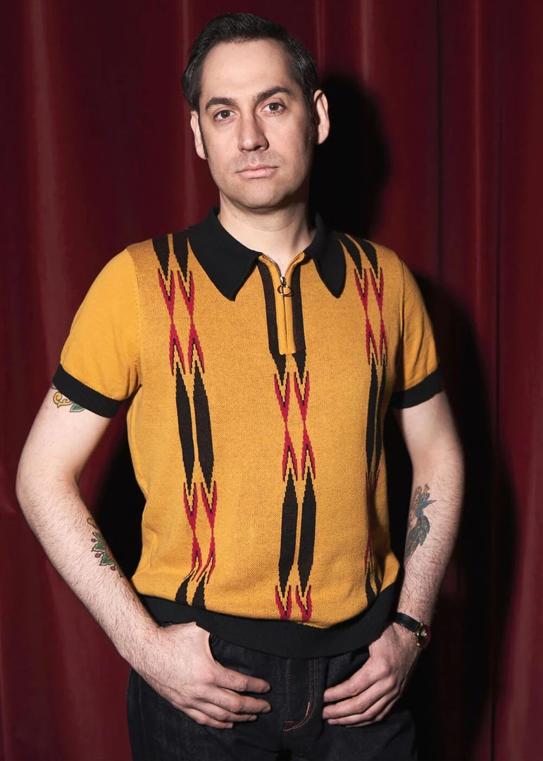 New In Collectif Mens Pablo Marylebone Polo Shirt Mustard