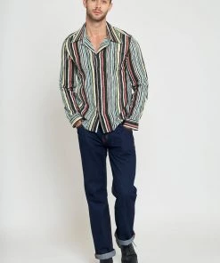 Collectif Mens Jamie Bamboo 50's Shirt Black New In