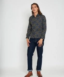 Collectif Men Adam Brighton 50's Shirt Navy New In