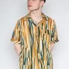 Collectif Mens Oscar Abstract 50's Shirt Multi New In