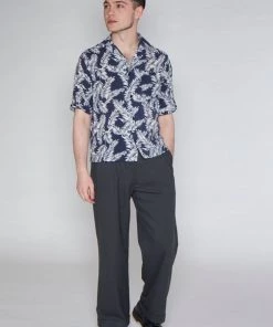 Collectif Mens Cesar 40's Shirt Navy