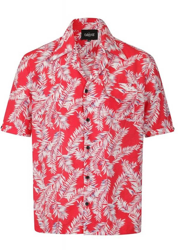 Collectif Heren Cesar 40's Shirt Red