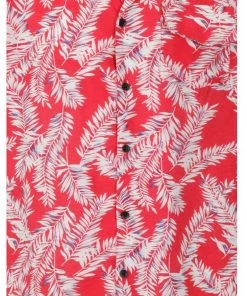 Collectif Heren Cesar 40's Shirt Red