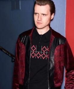 New In Collectif Men Jonathan Leopard 50's Jacket Red