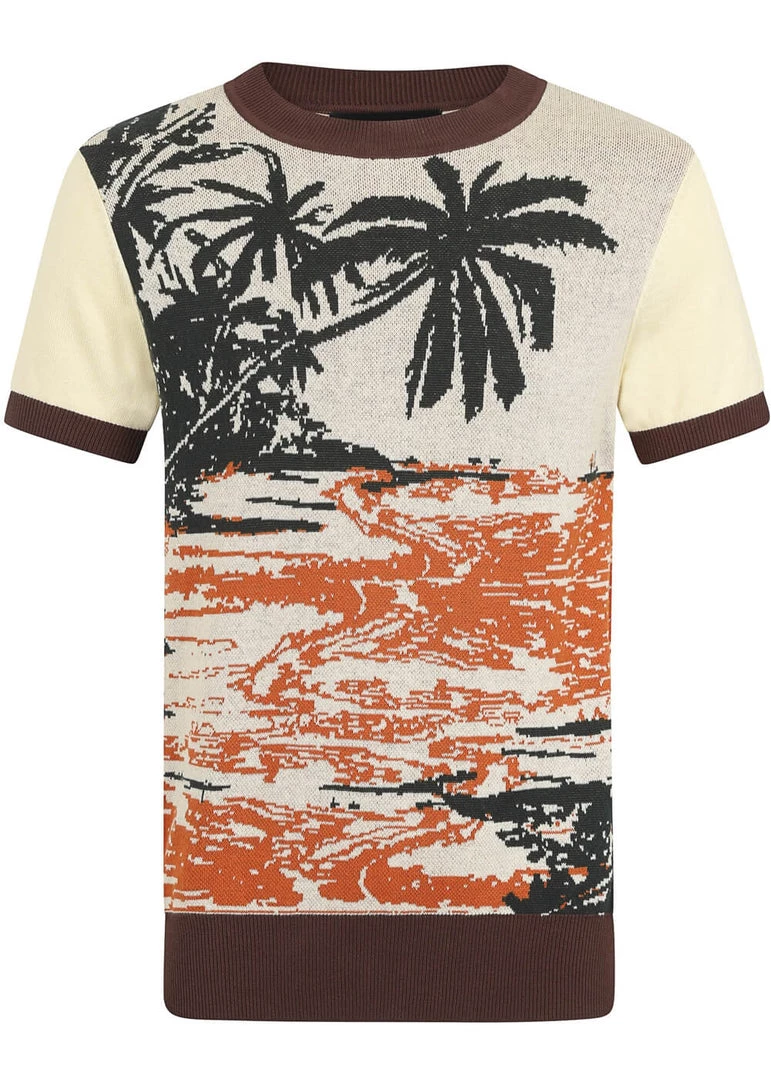 Collectif Mens Scott Honolulu 50's Jumper Multicolour New In