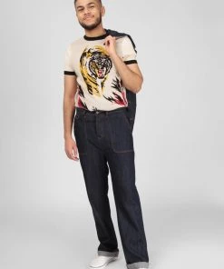 Collectif Mens Axel Jeans Denim Blue