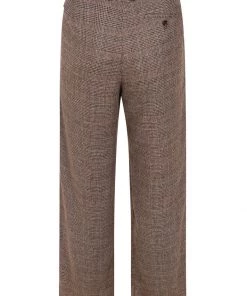 Collectif Mens Edison 40's Trousers Brown