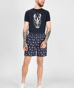 Collectif Mens Martin Lobster Shorts Navy