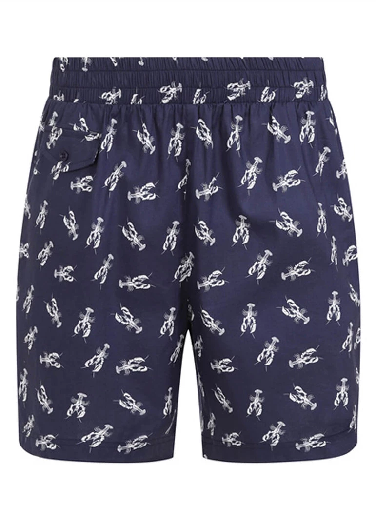Collectif Mens Martin Lobster Shorts Navy