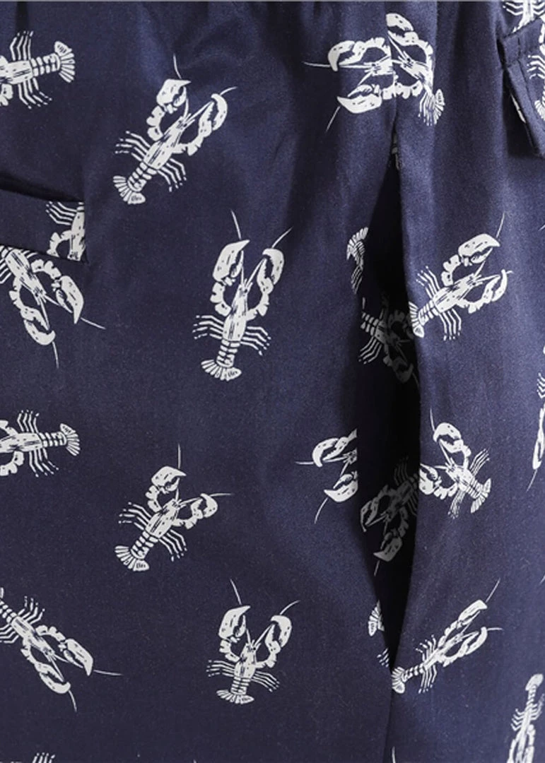 Collectif Mens Martin Lobster Shorts Navy