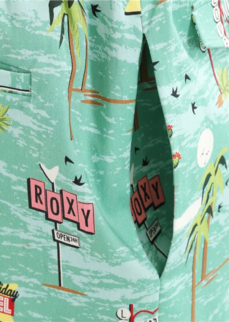 Collectif Mens Martin Motel Shorts Blue