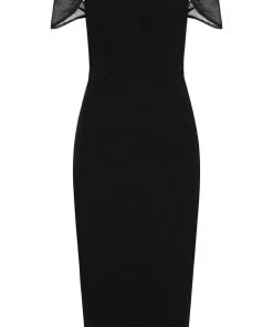 New In Collectif Violante 50's Pencil Dress Black