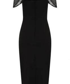 New In Collectif Violante 50's Pencil Dress Black