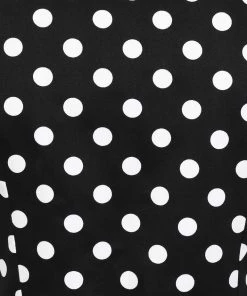 Collectif Marisa Polka Dot 50's Pencil Dress Black
