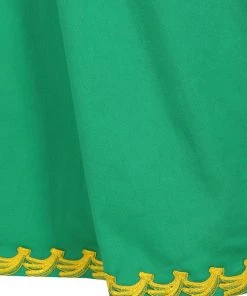 New In Collectif Opal Banana Trim 50's Swing Dress Green