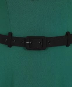 New In Collectif Sadie 50's Swing Dress Green