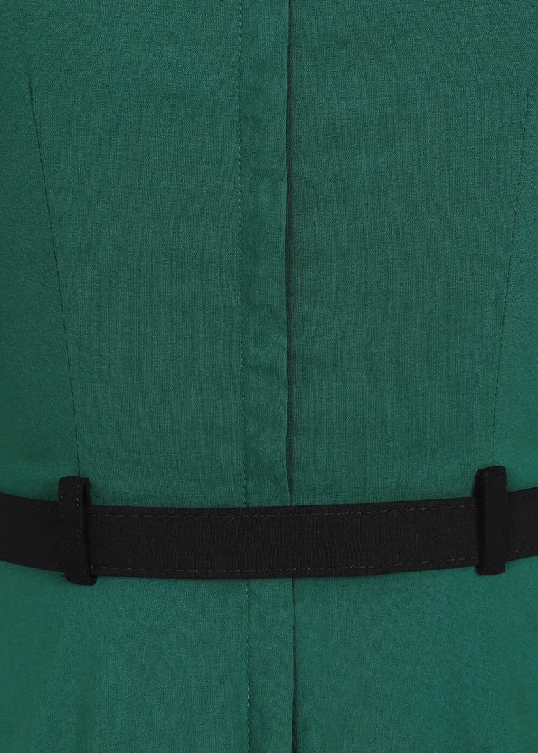 New In Collectif Sadie 50's Swing Dress Green