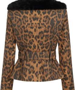 Collectif Molly Leopard 50's Jacket Leo Multi