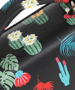 New In Collectif Joanna Tropical Cactus Satchel 60's Bag Black