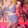 Collectif X Playful Promises Lobster 50's Bikini Top Multi Colour New In