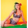 Collectif X Playful Promises Watermelon Gingham 50's Bikini Top New In