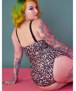 Collectif X Playful Promises Leopard 50's Swimsuit Multi