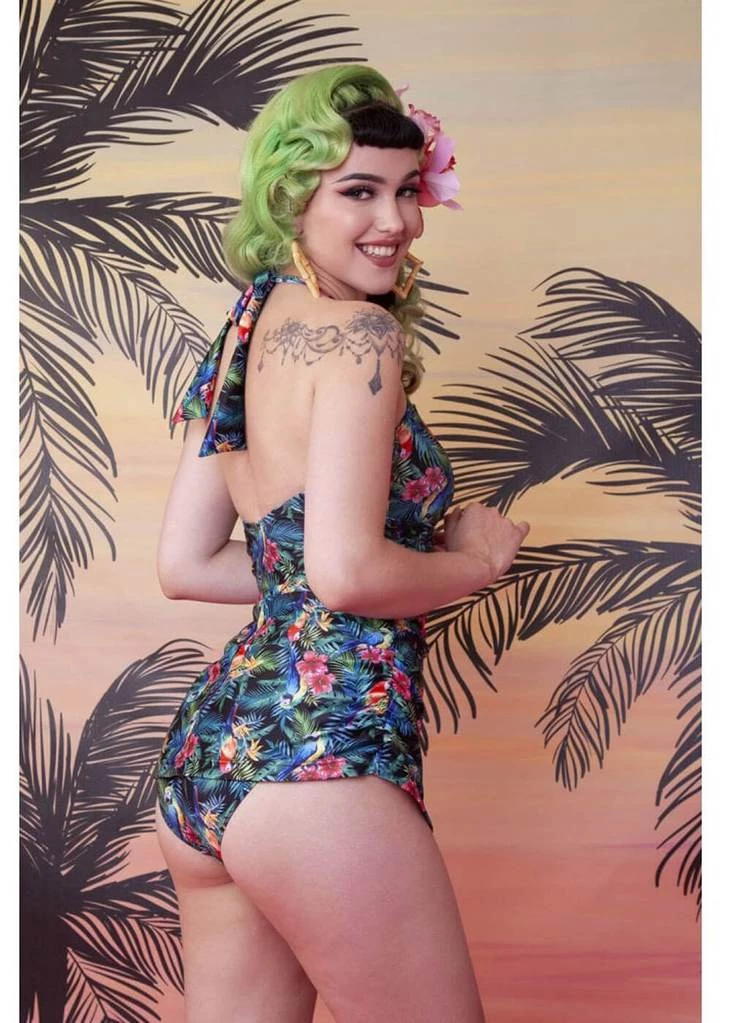Collectif X Playful Promises Jungle 50's Swimsuit Multi