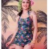 Collectif X Playful Promises Jungle 50's Swimsuit Multi