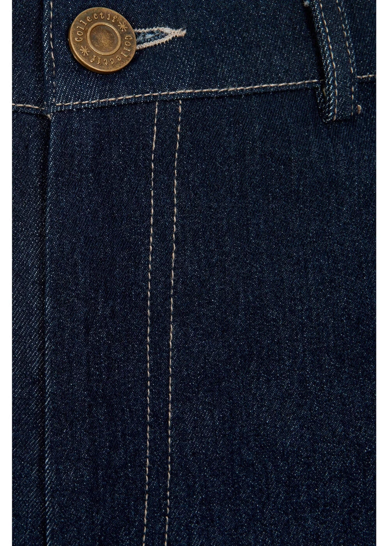 Collectif Lily 50's Shorts Denim Navy