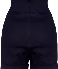 Collectif Nomi High Waist Shorts Black New In