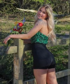 Collectif Nomi High Waist Shorts Black New In