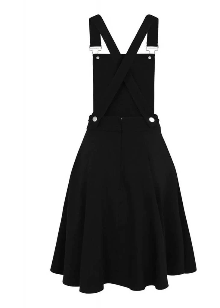 Collectif Kayden Braces 50's Swing Dress Black New In
