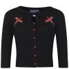 Collectif Charlene Phoenix 50's Cardigan Black