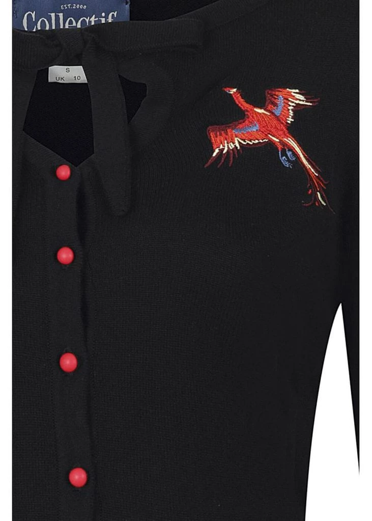 Collectif Charlene Phoenix 50's Cardigan Black