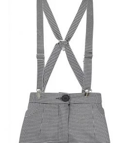 Collectif Glinda Houndstooth 40's Trousers Black White New In