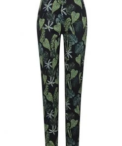 Collectif Maddie Black Forest 50's Trousers Black New In