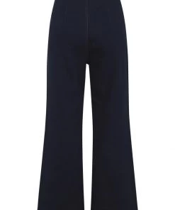 Collectif Delphine Denim 70's Jeans Navy Blue