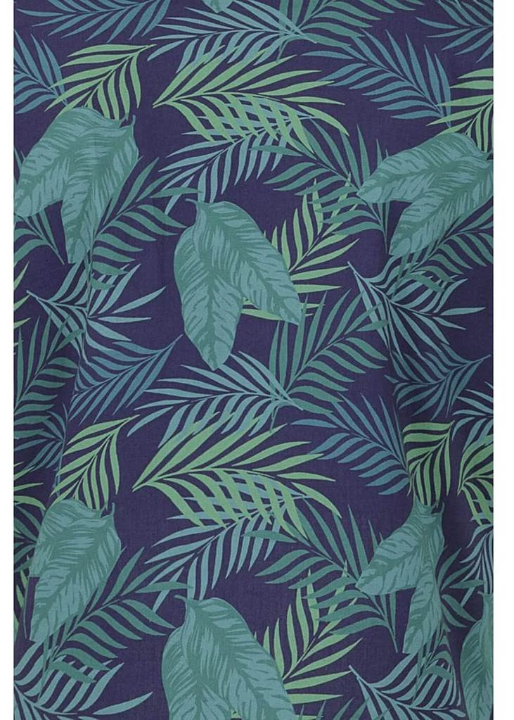 Collectif Mattie Cool Palm 50's Swing Skirt Blue