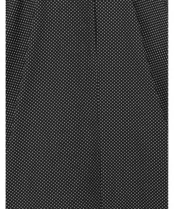 Collectif Clair Mini Polkadot 50's Swing Skirt Black White