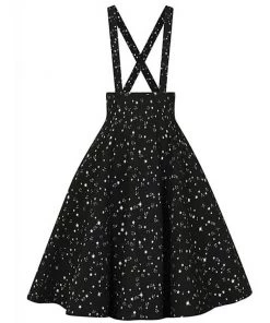 Collectif Lexi Night Sky 60's Skater Skirt Black