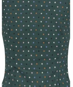 Collectif Dolores Polkadot 50's Top Green