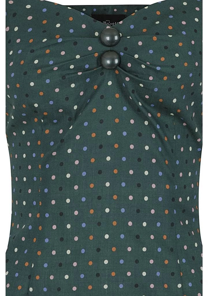 Collectif Dolores Polkadot 50's Top Green
