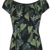 New In Collectif Lorena Black Forest 50's Top Black