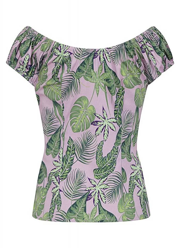 Collectif Lorena Pink Forest 50's Top Pink New In