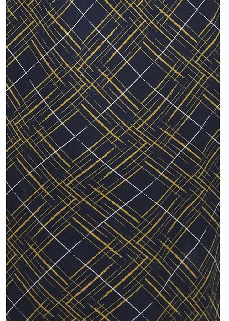 New In Collectif Tess Hatch Check 40's Pencil Dress Navy