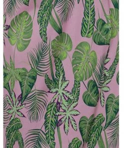 Collectif Mahina Pink Forest 50's Pencil Dress Pink New In