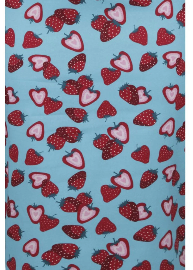 Collectif Wanda Strawberry 50's Pencil Dress Blue